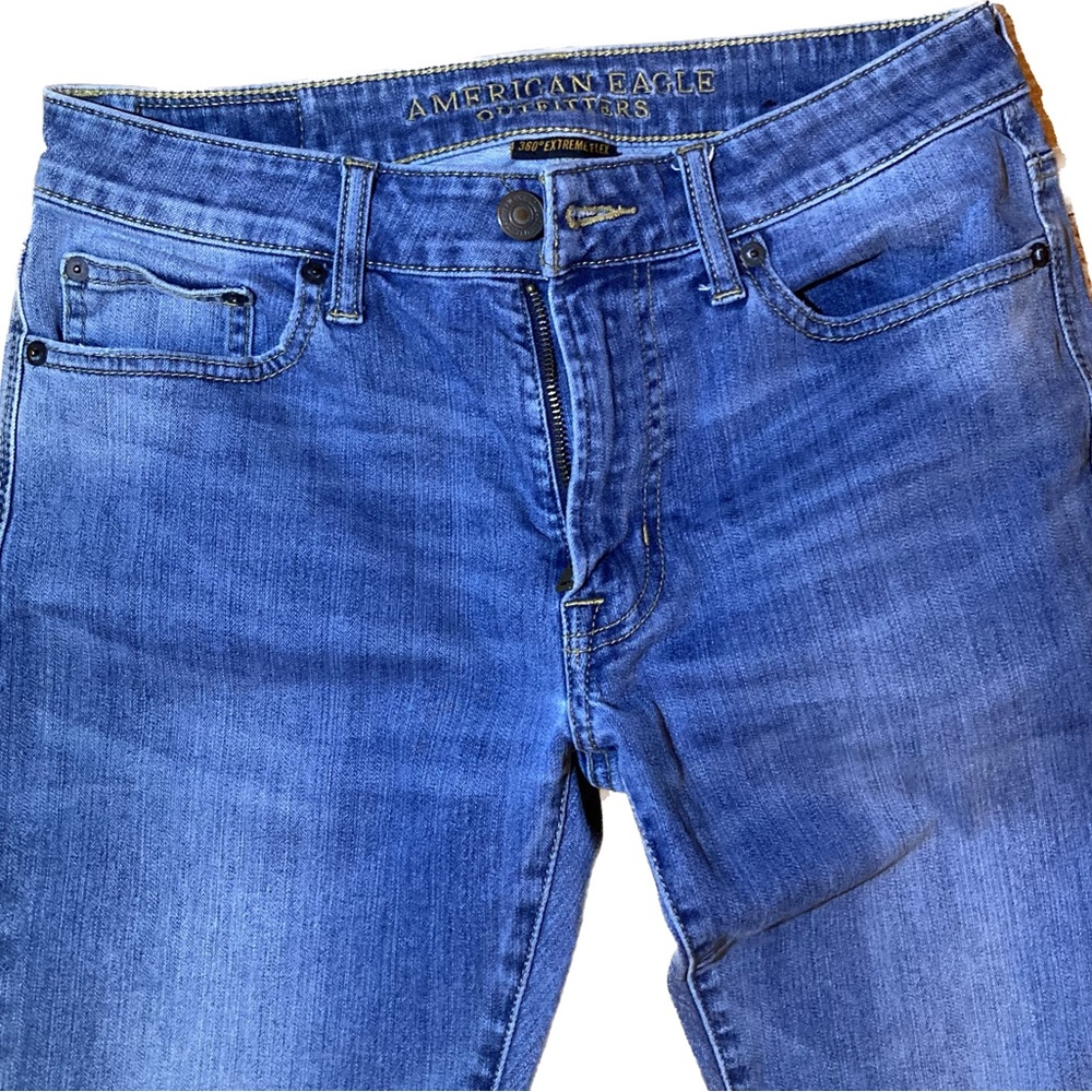 NWOT American Eagle Outfitters 360* Extreme Flex Slim Fit 29x30 Blue Jeans